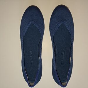 Rothy's Navy Blue Knit Ballet Flats